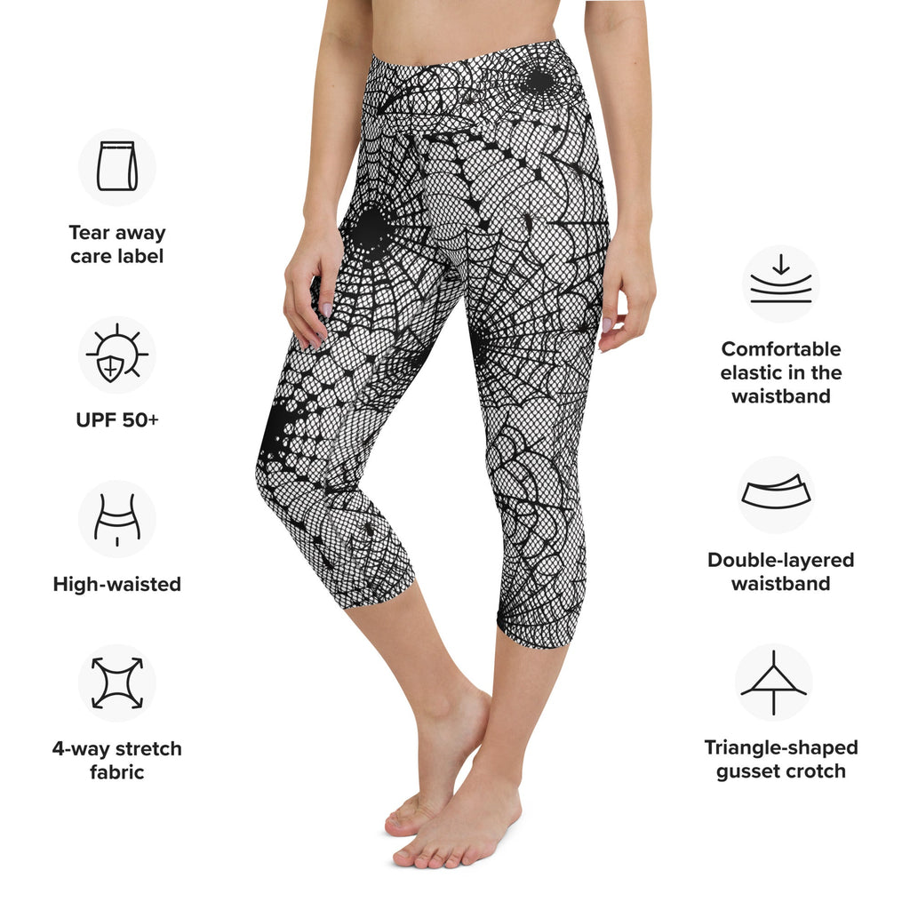 Spiderweb Fishnet Yoga Capris