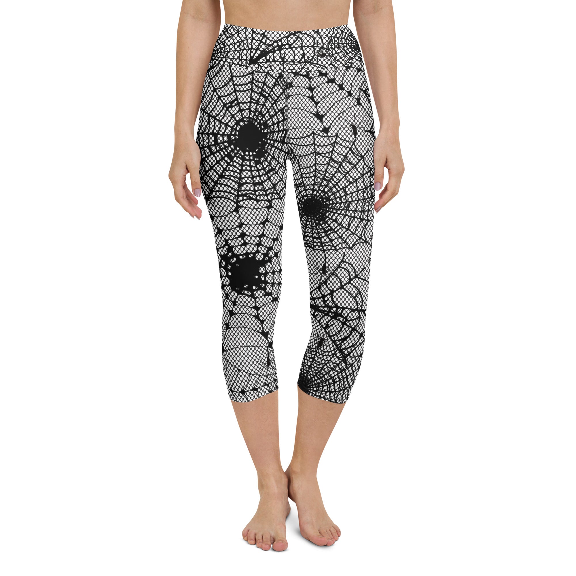Spiderweb Fishnet Yoga Capris