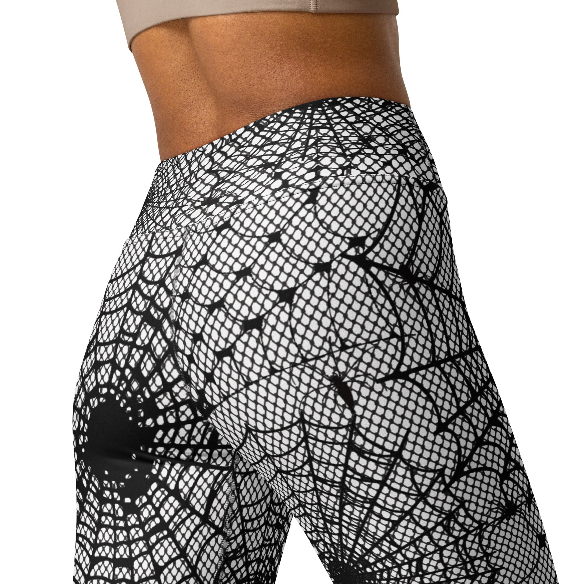 Spiderweb Fishnet Yoga Leggings