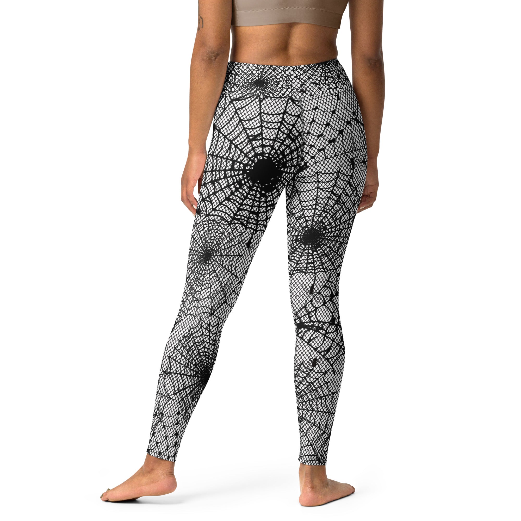 Spiderweb Fishnet Yoga Leggings