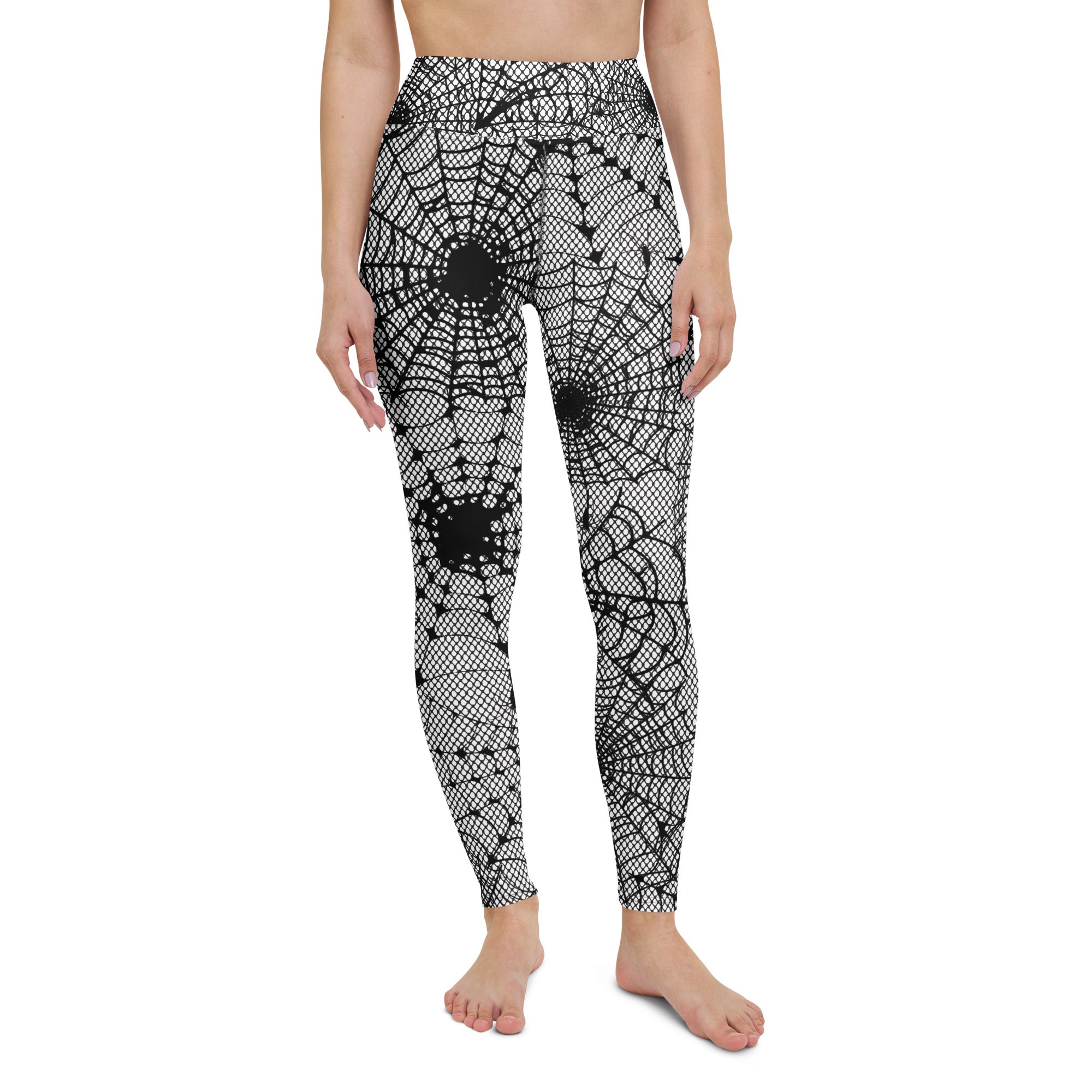 Spiderweb Fishnet Yoga Leggings