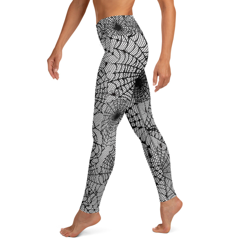 Spiderweb Fishnet Yoga Leggings