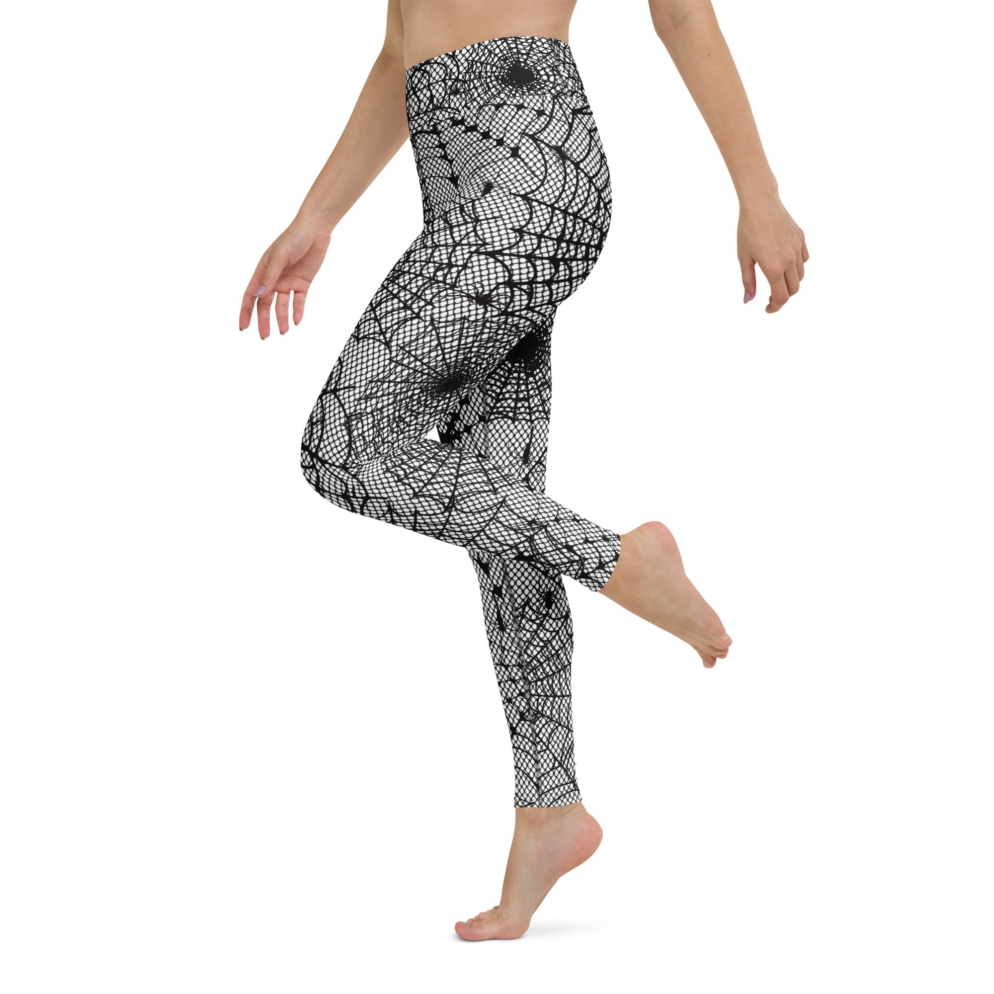 Spiderweb Fishnet Yoga Leggings