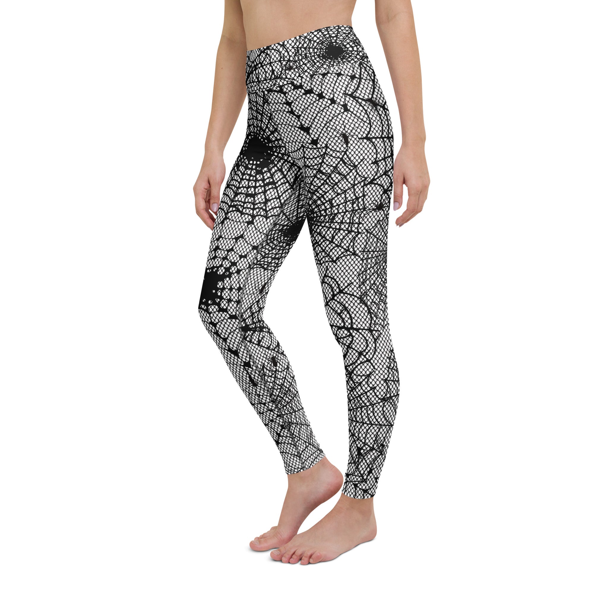 Spiderweb Fishnet Yoga Leggings