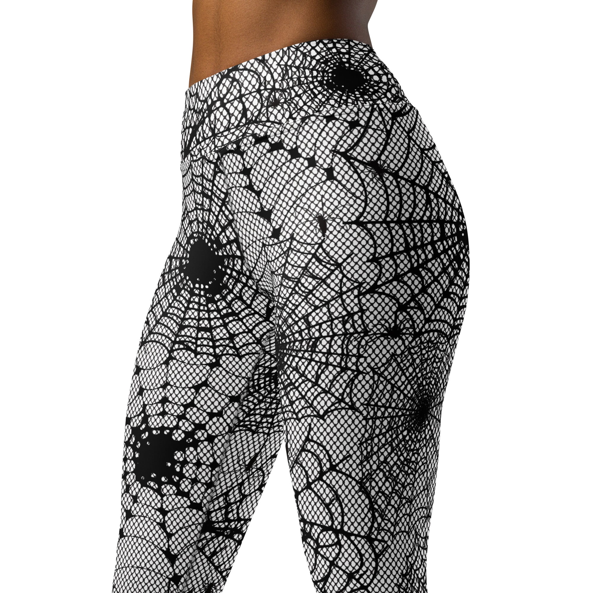 Spiderweb Fishnet Yoga Leggings