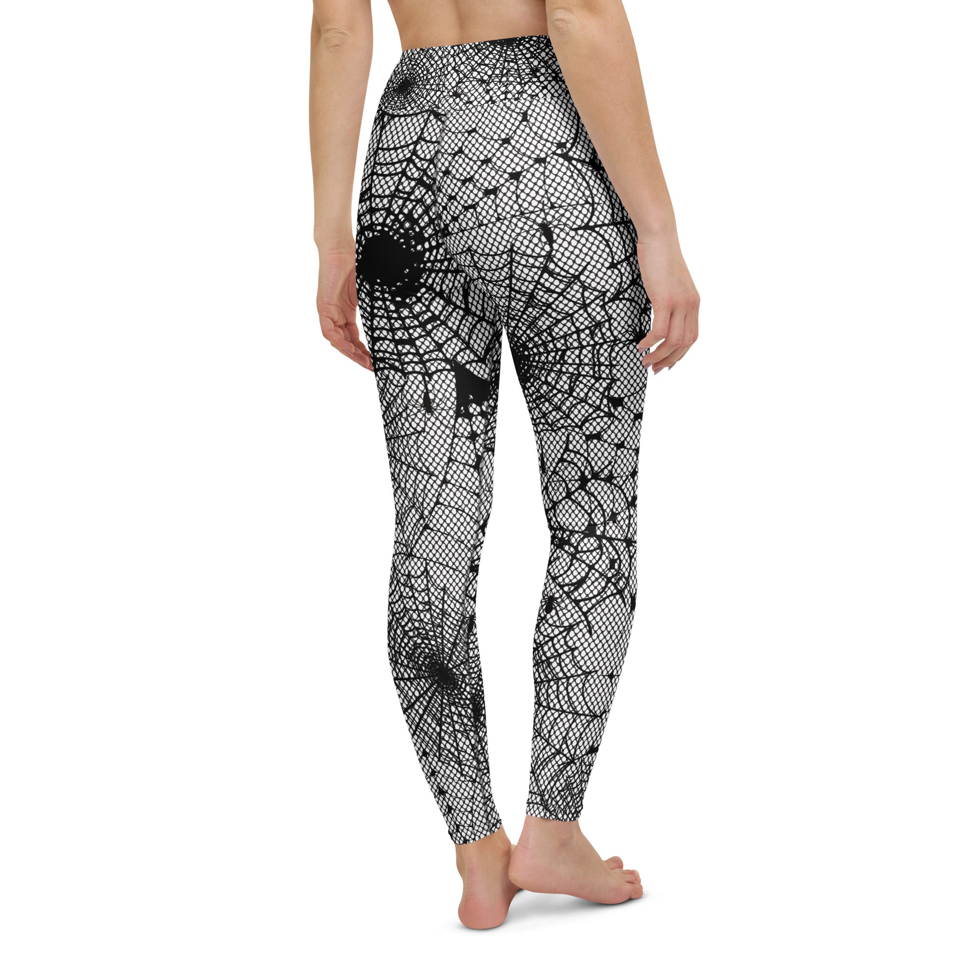 Spiderweb Fishnet Yoga Leggings