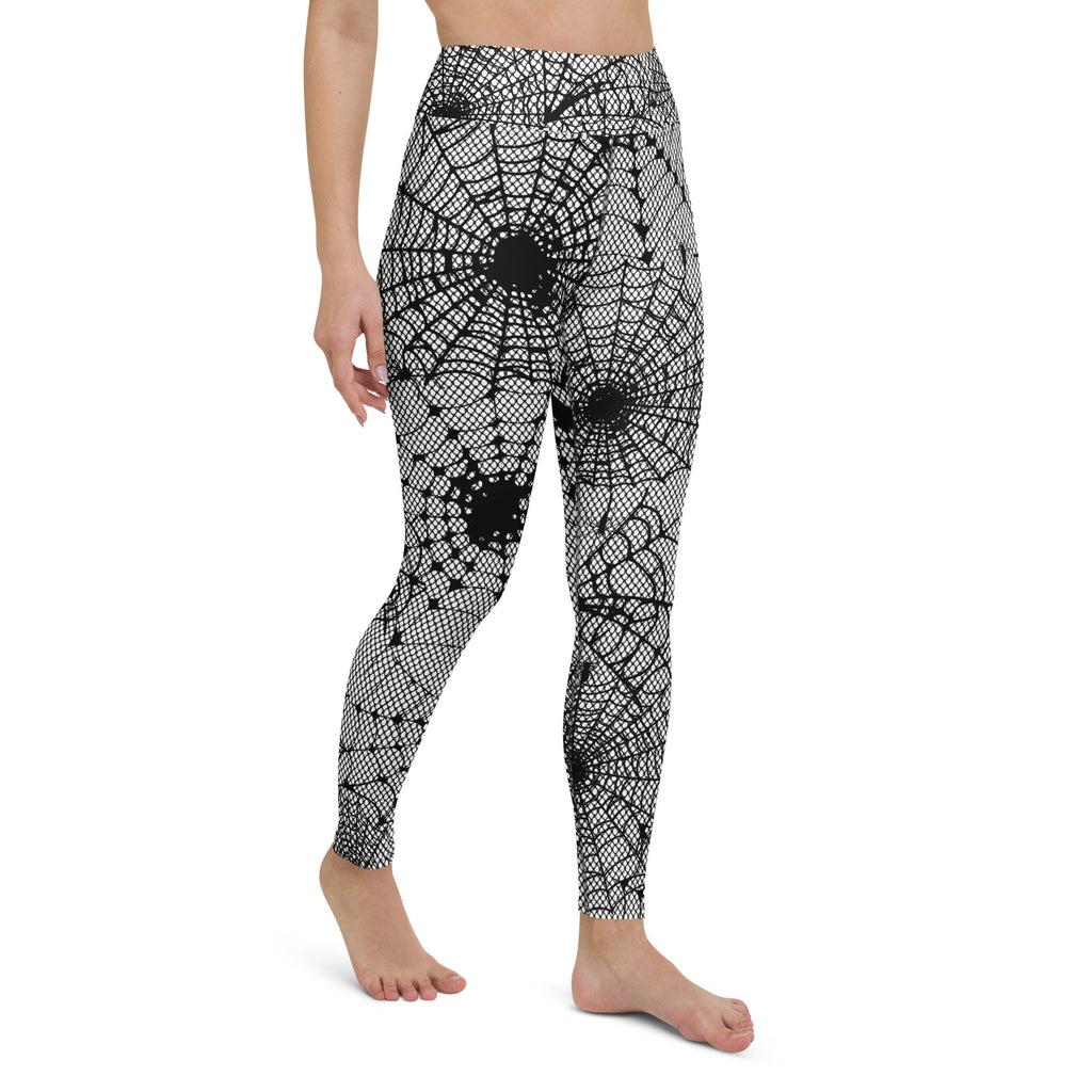 Spiderweb Fishnet Yoga Leggings