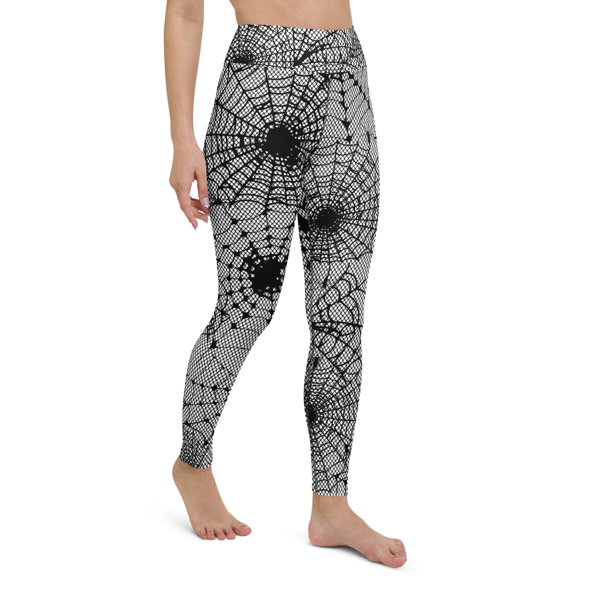 Spiderweb Fishnet Yoga Leggings