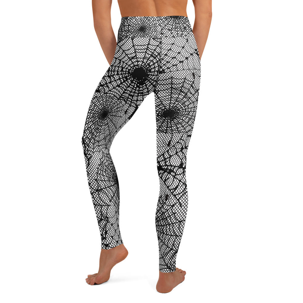 Spiderweb Fishnet Yoga Leggings