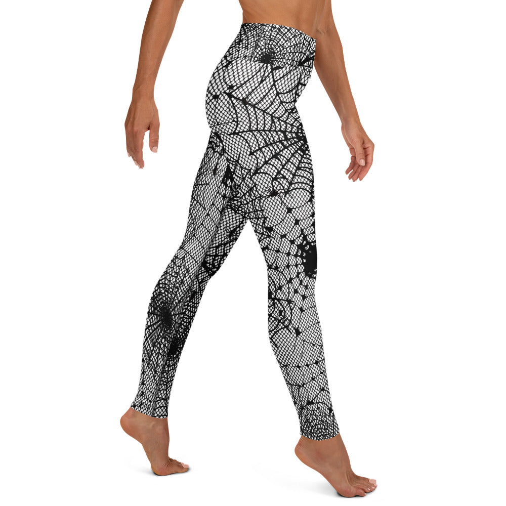 Spiderweb Fishnet Yoga Leggings