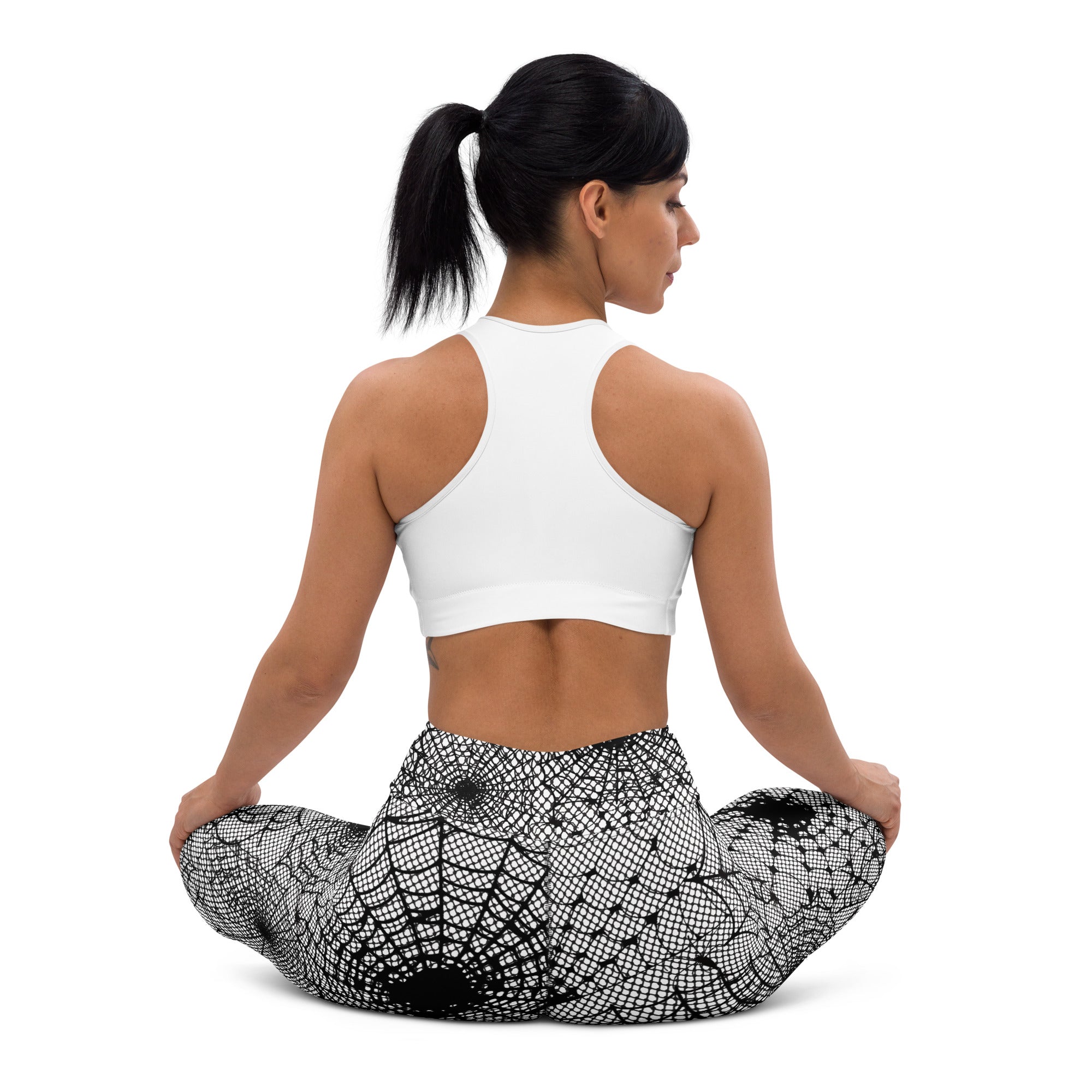 Spiderweb Fishnet Yoga Leggings