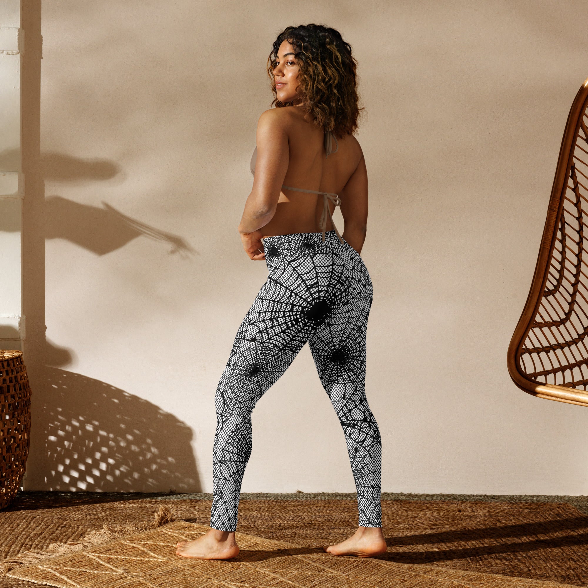 Spiderweb Fishnet Yoga Leggings