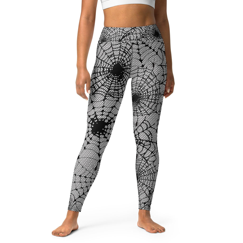 Spiderweb Fishnet Yoga Leggings