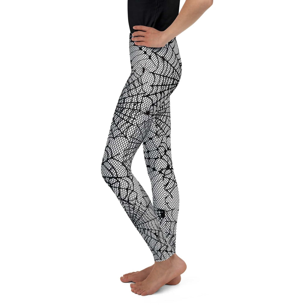 Spiderweb Fishnet Youth Leggings