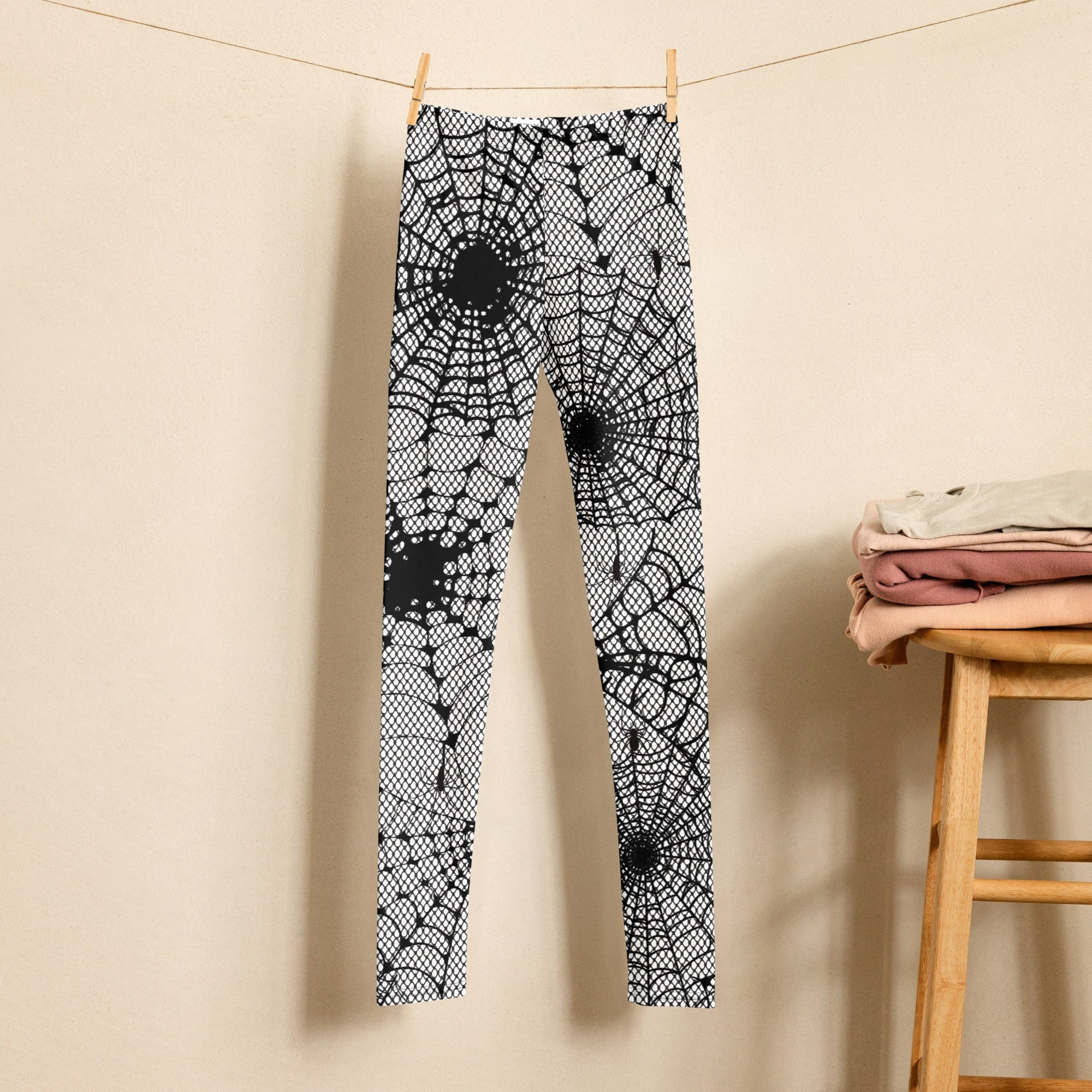 Spiderweb Fishnet Youth Leggings