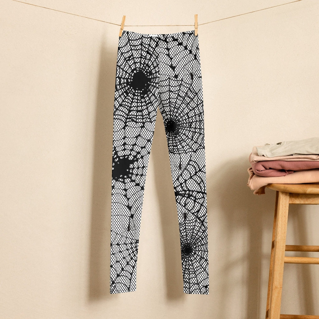 Spiderweb Fishnet Youth Leggings