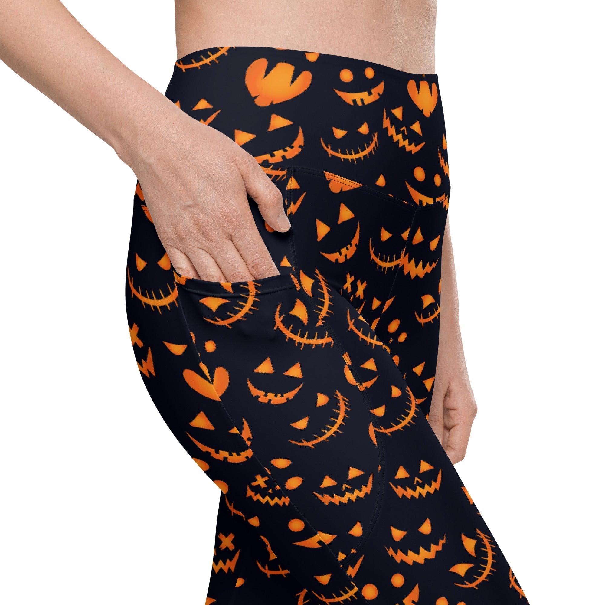Spooktacular Halloween Leggings With Pockets