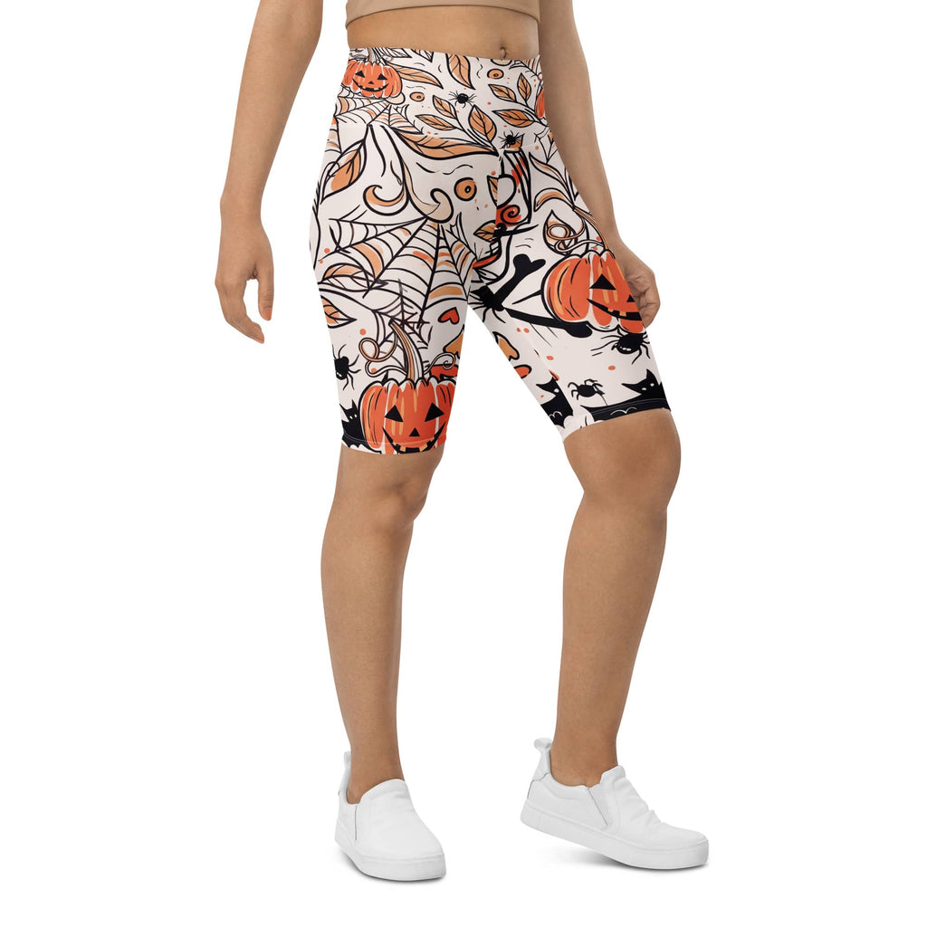 Spooky Doodle Biker Shorts