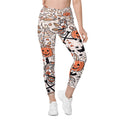 Spooky Doodle Crossover Leggings With Pockets