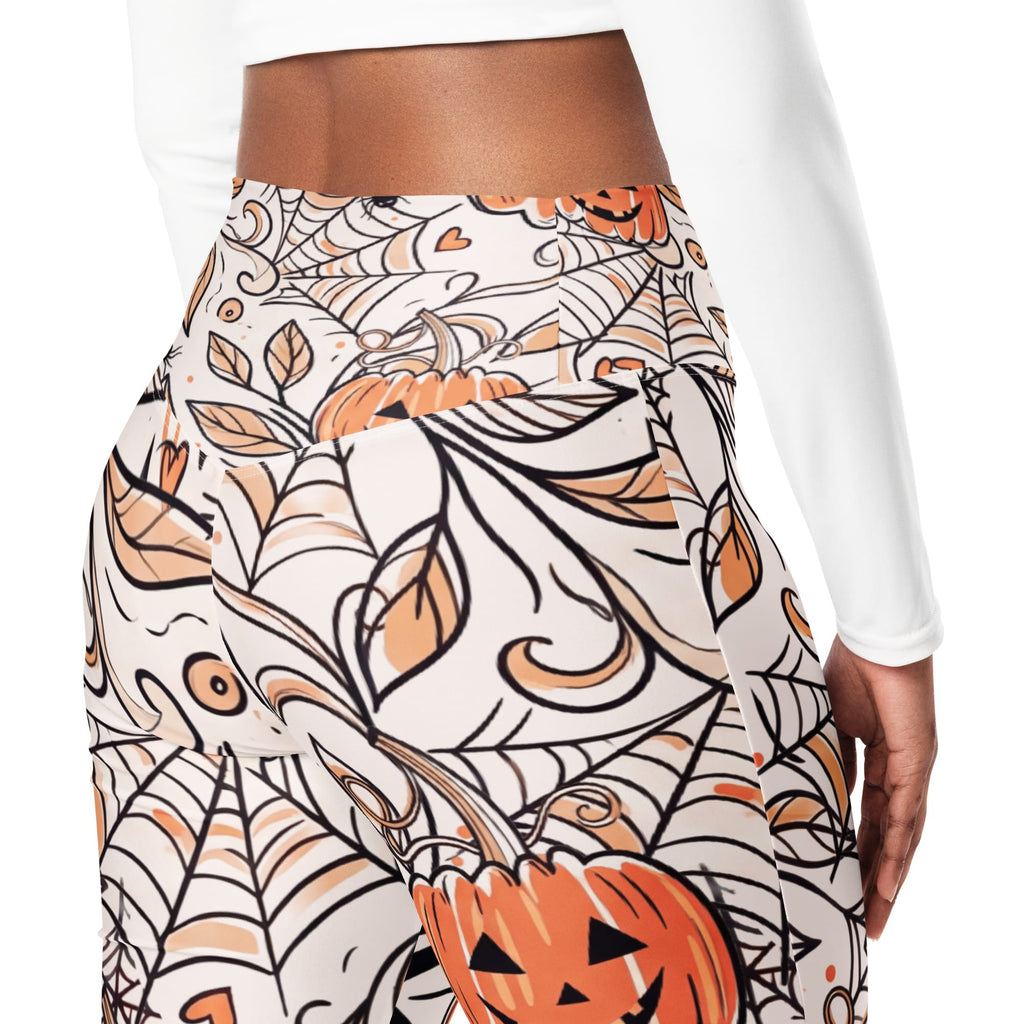 Spooky Doodle Flare Leggings