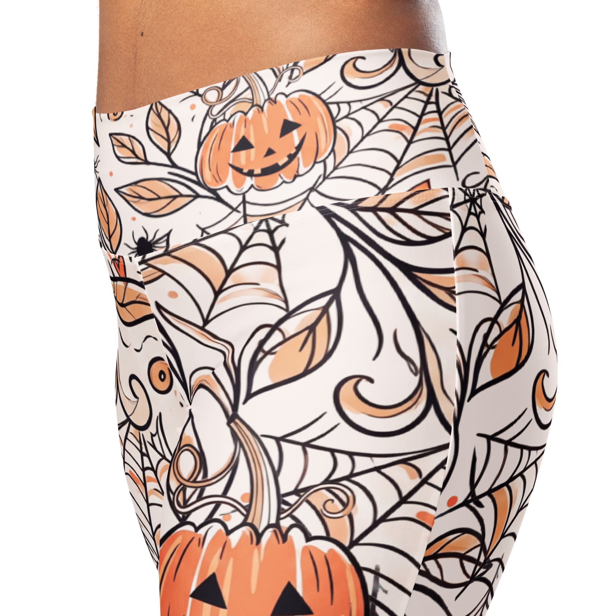 Spooky Doodle Flare Leggings