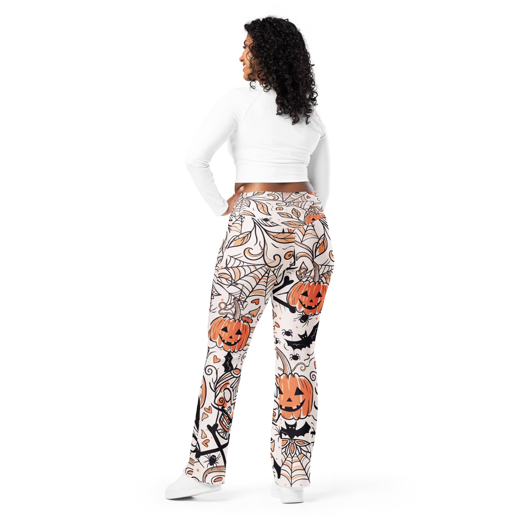 Spooky Doodle Flare Leggings