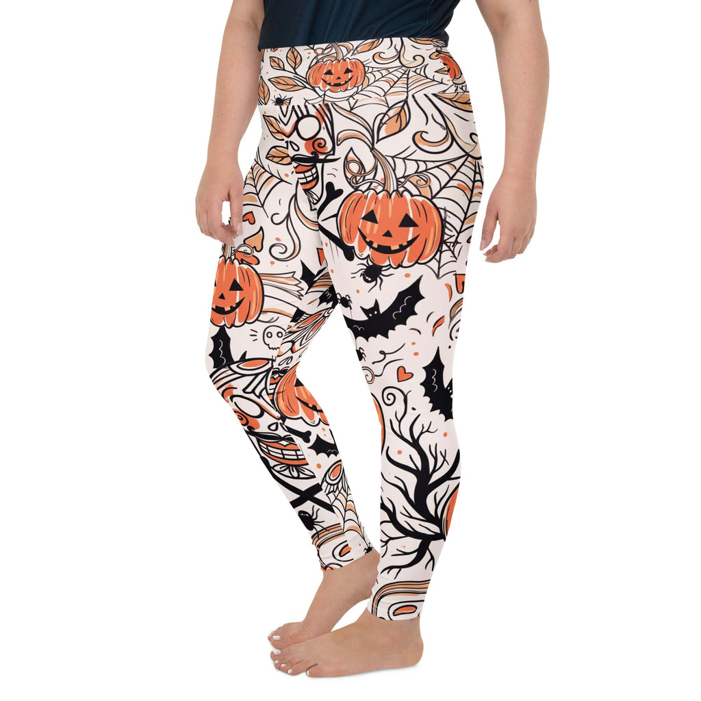Spooky Doodle Plus Size Leggings
