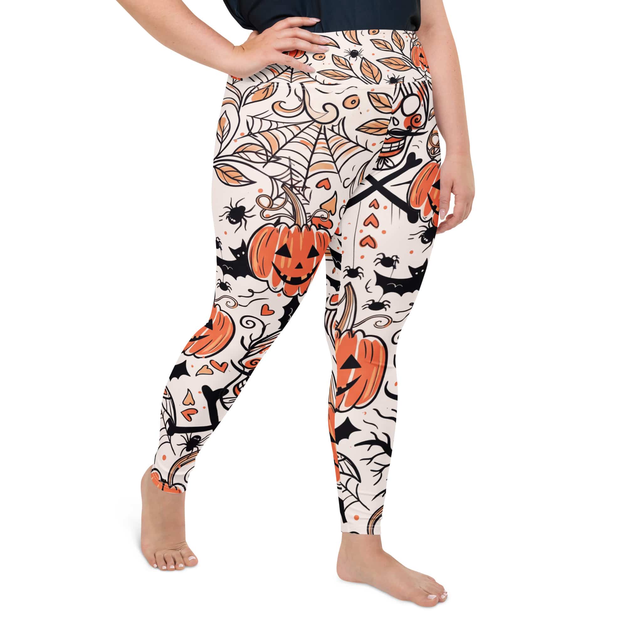 Spooky Doodle Plus Size Leggings