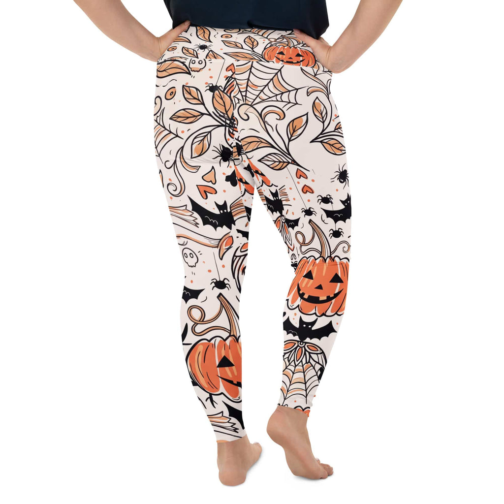 Spooky Doodle Plus Size Leggings