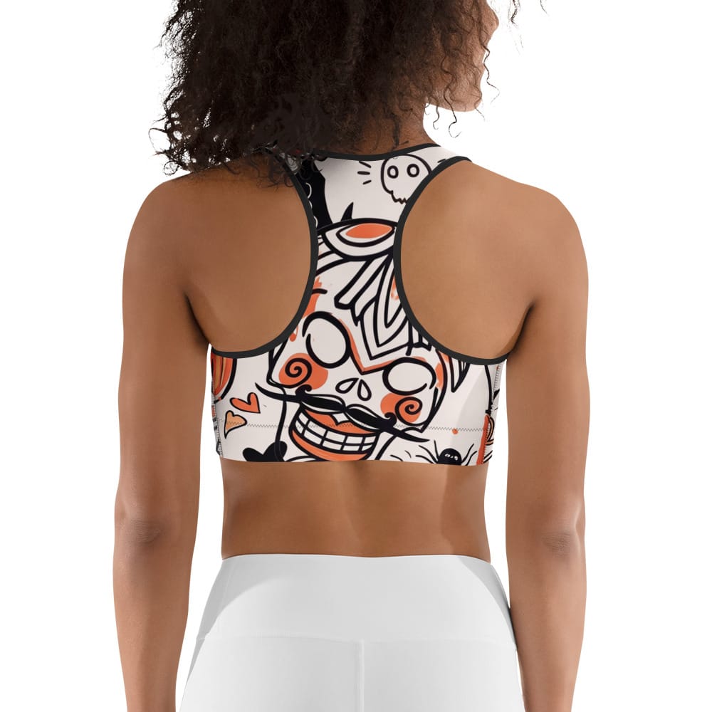 Spooky Doodle Sports Bra