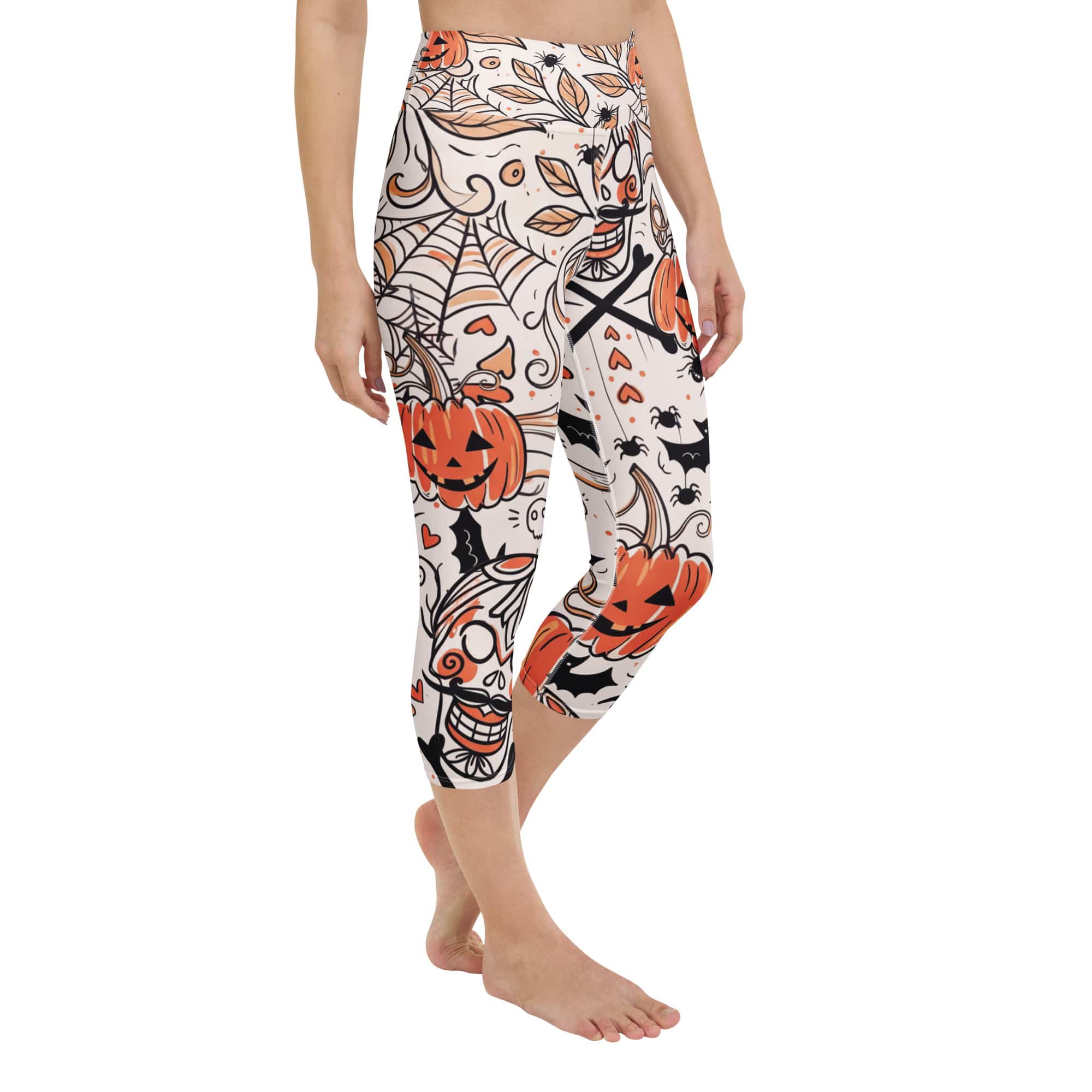 Spooky Doodle Yoga Capris
