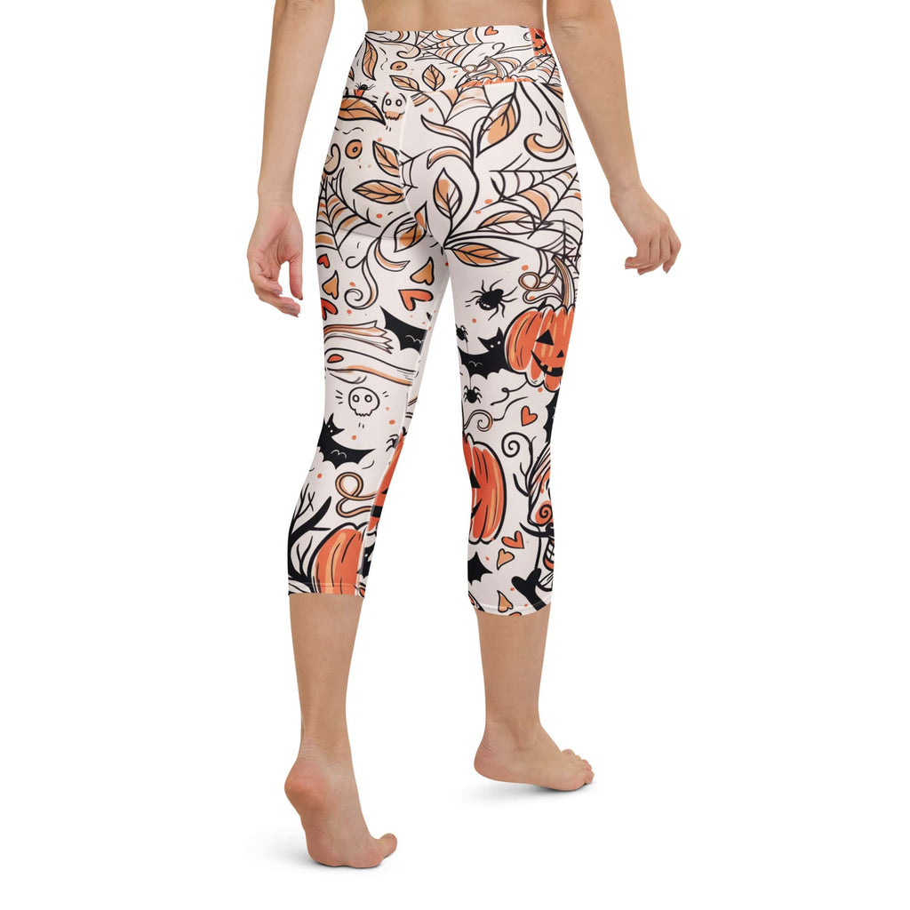 Spooky Doodle Yoga Capris