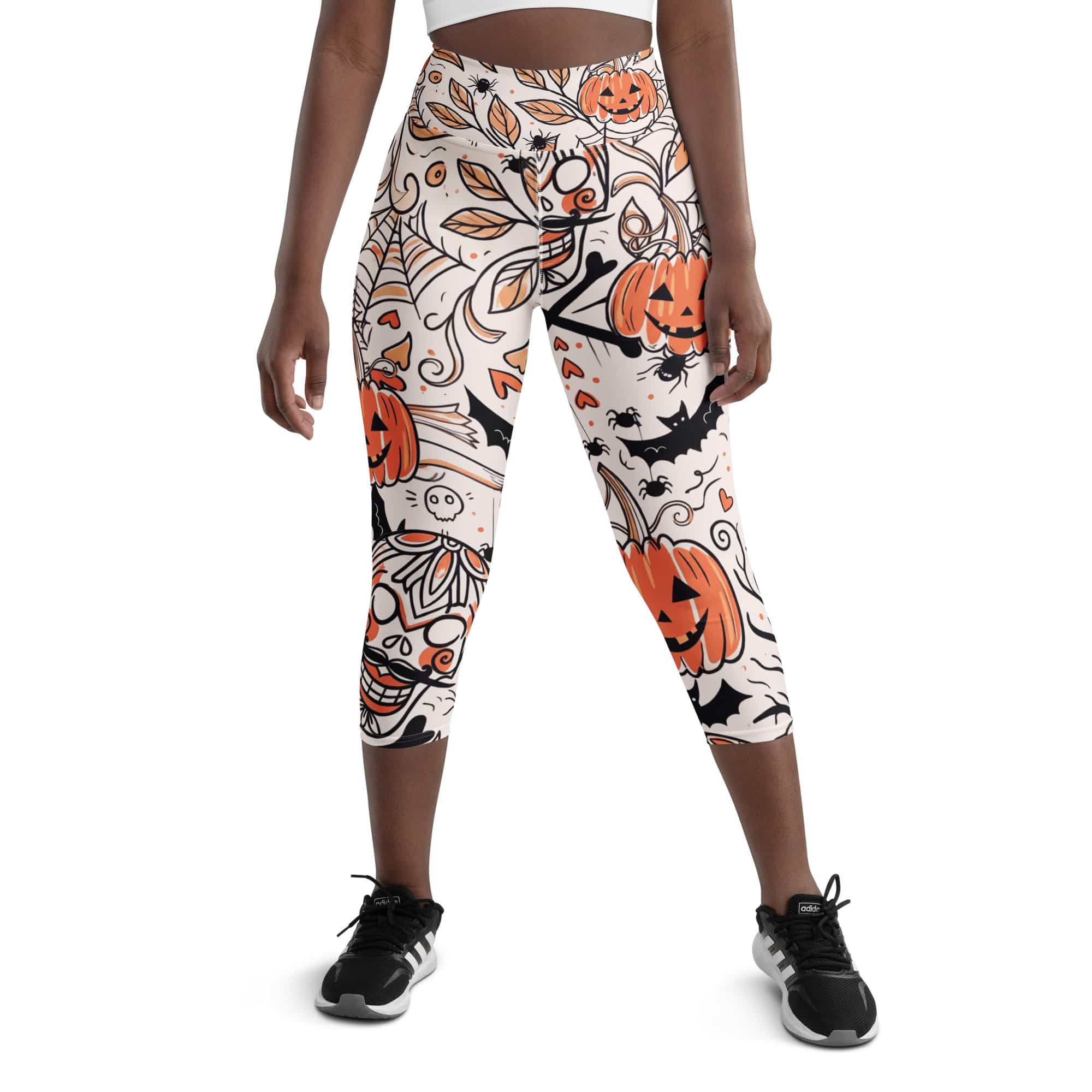 Spooky Doodle Yoga Capris