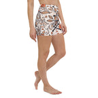 Spooky Doodle Yoga Shorts