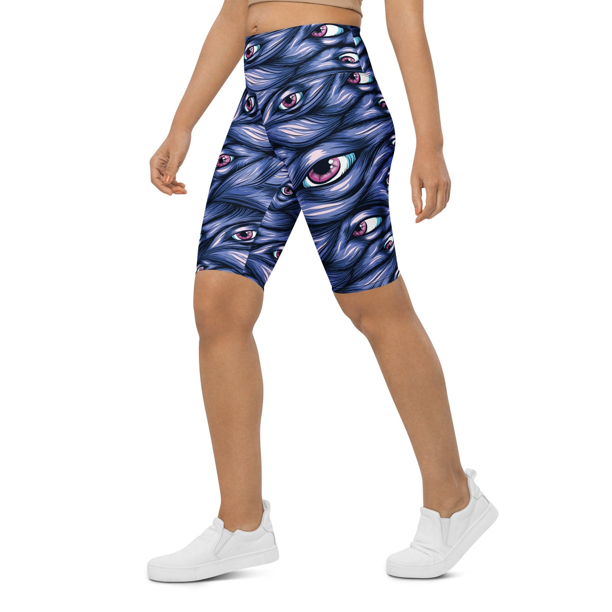 Spooky Eyes Biker Shorts
