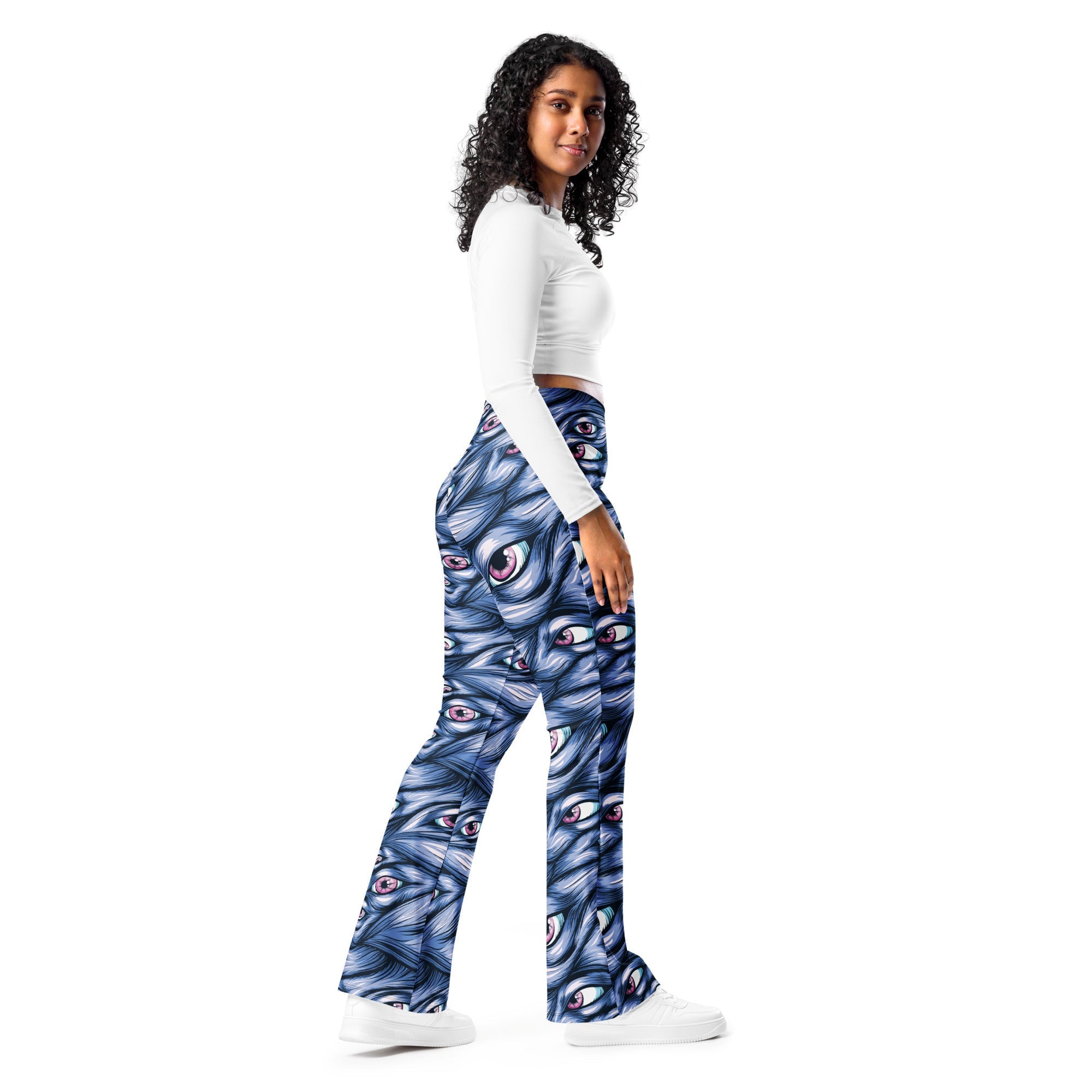 Spooky Eyes Flare Leggings