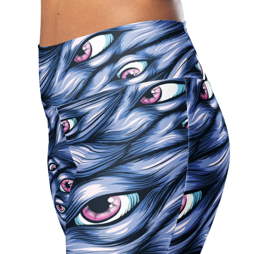 Spooky Eyes Flare Leggings