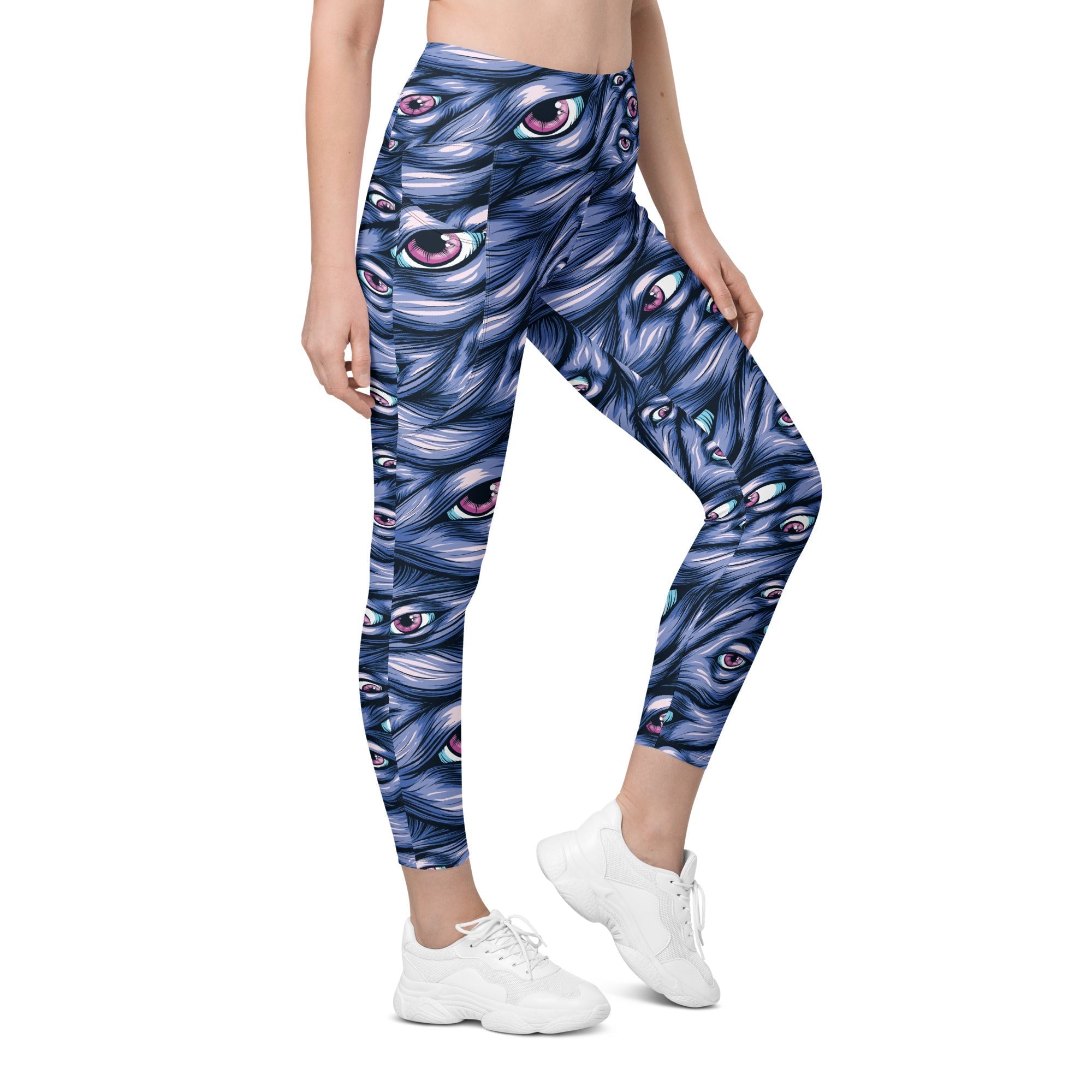 Spooky Eyes Leggings With Pockets