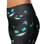Spooky Halloween Cat Flare Leggings