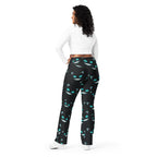 Spooky Halloween Cat Flare Leggings