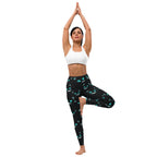 Spooky Halloween Cat Yoga Leggings