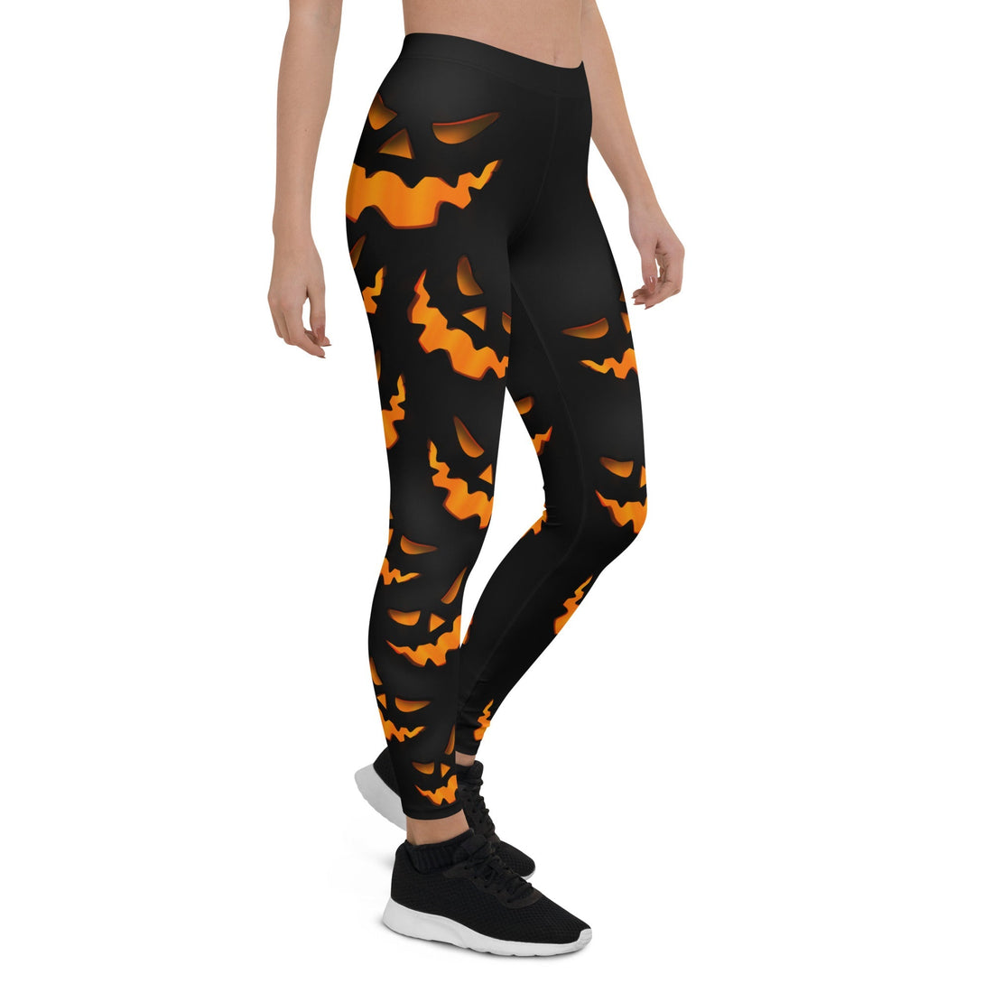 Spooky Pumpkin Halloween Leggings: Women's Halloween Outfits | FIERCEPULSE