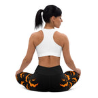 Spooky Pumpkin Halloween Yoga Leggings