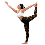 Spooky Pumpkin Halloween Yoga Leggings