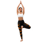 Spooky Pumpkin Halloween Yoga Leggings