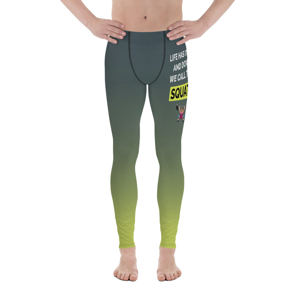 Squats Slogan Men's Leggings