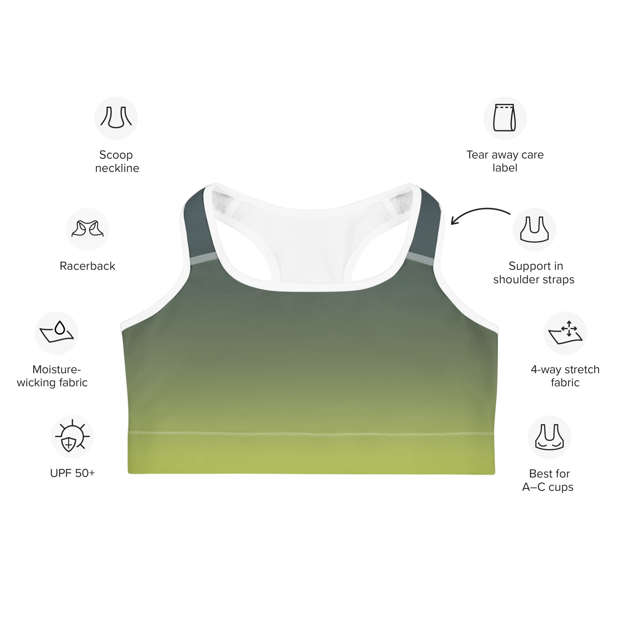 Squats Slogan Sports Bra
