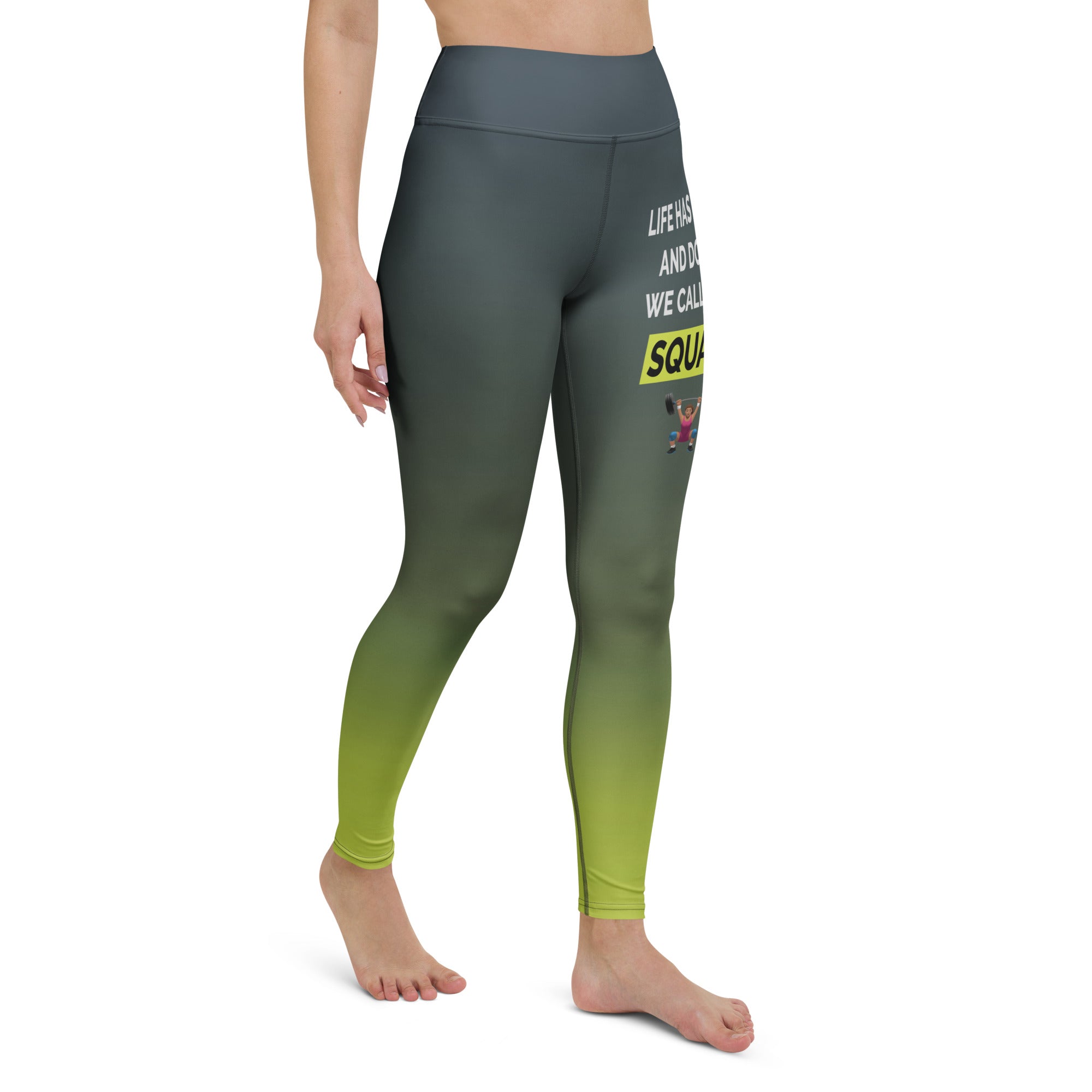 Squats Slogan Yoga Leggings