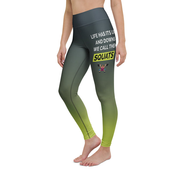 Squats Slogan Yoga Leggings