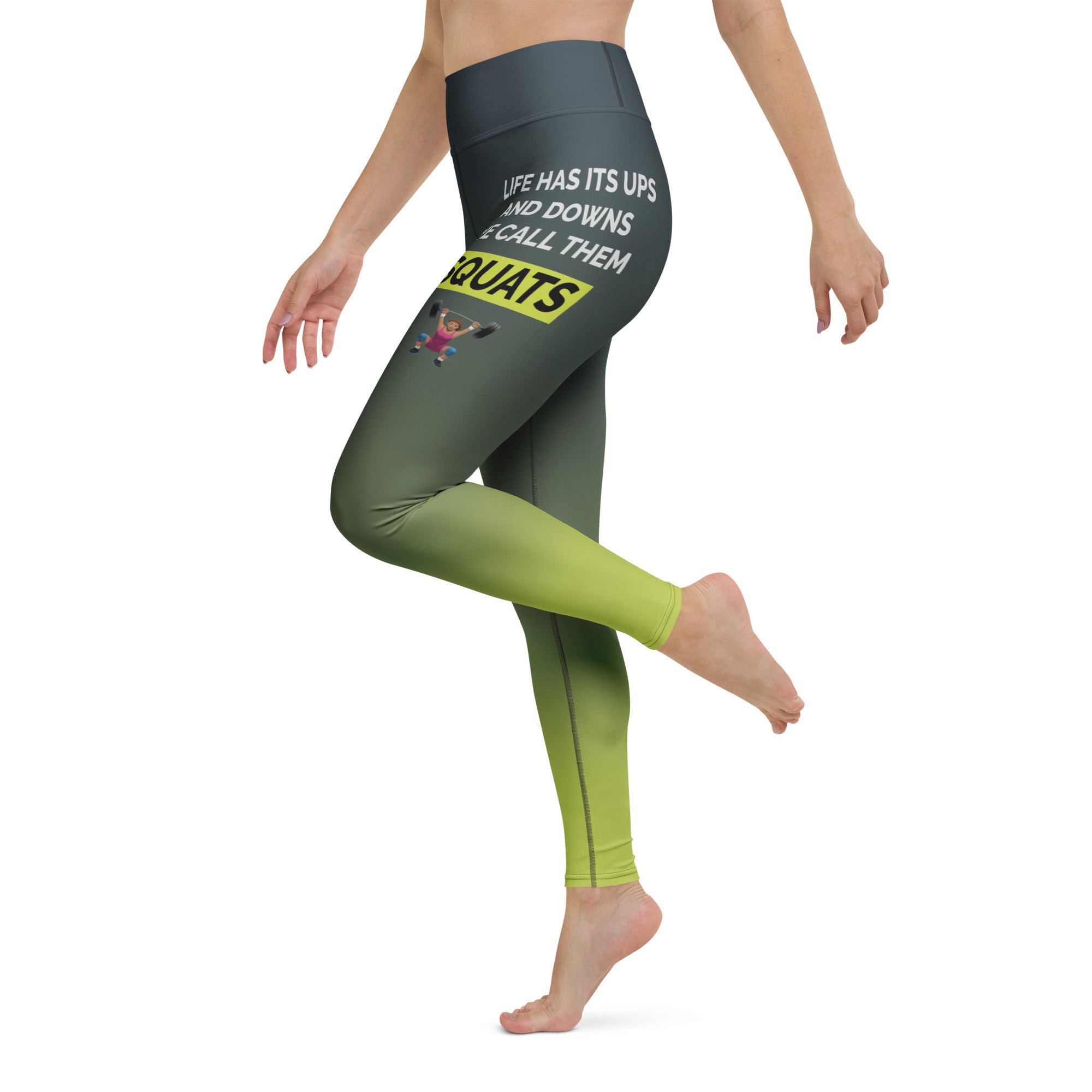 Squats Slogan Yoga Leggings